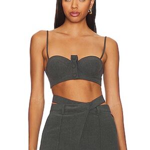 Camila Coelho Black Bustier Bra